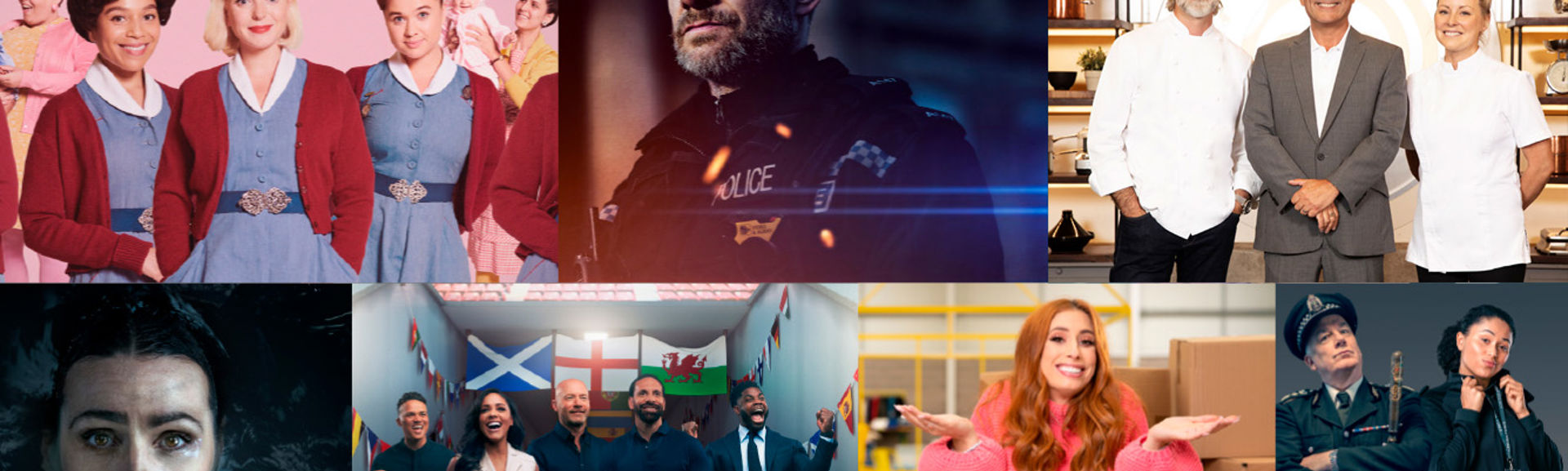 A collage of images from popular BBC television programmes